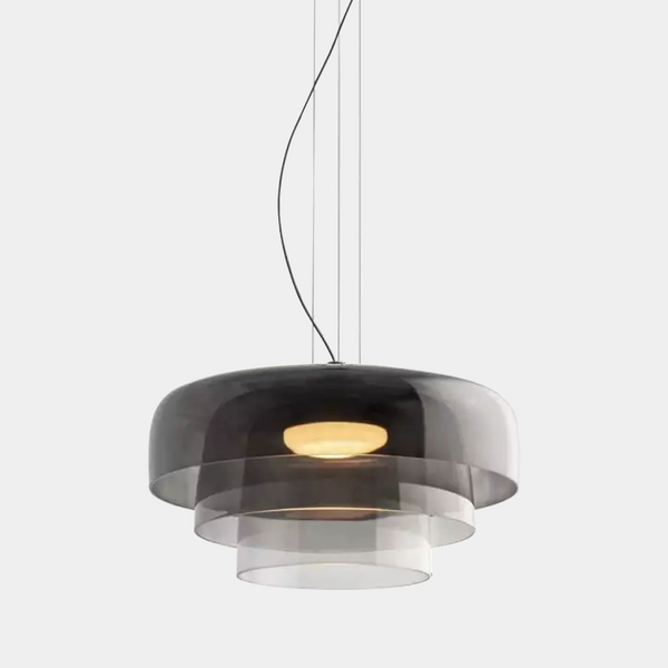 FjordLumen pendellampe i glas — varmt LED-lys, norsk håndværksdesign - Desfino