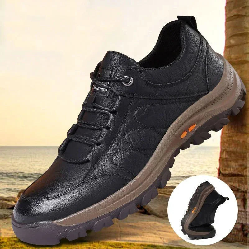 Sapatos casuais para homem com suporte para o arco do pé — cosidos à mão, antiderrapantes - Desfino
