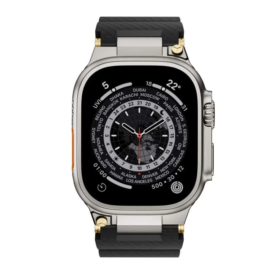 Bracelete de silicone para Apple Watch ArloGear — Estilo inspirado na mecânica - Desfino