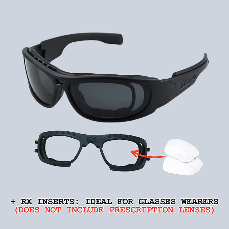 VeloLux Motorradsonnenbrille — UV400-polarisierte Wraparound-Spiegellinsen - Desfino