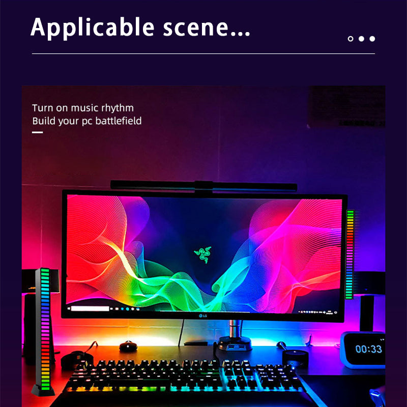 LumaSync-lysbjælker med lydaktiveret RGB - reagerer på musik - Desfino