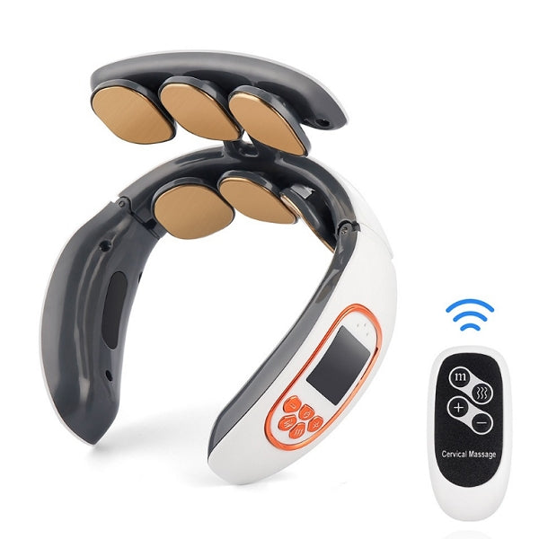 Massageador de pescoço e ombros SolacePro — pulsação profunda, calor direcionado, seis cabeças - Desfino