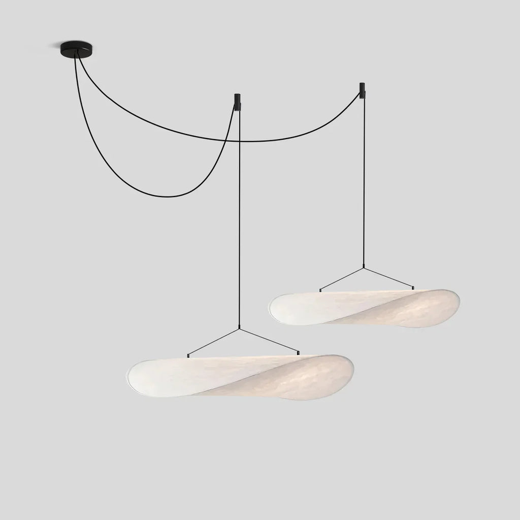 Zen Art Cloud Shape Silk Pendant Light for Living Room | Desfino