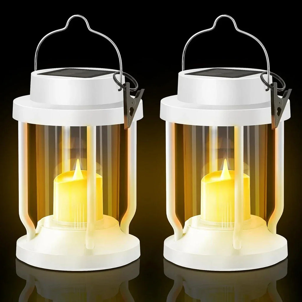Solar Flameless Candle Lantern Hanging Light | Desfino
