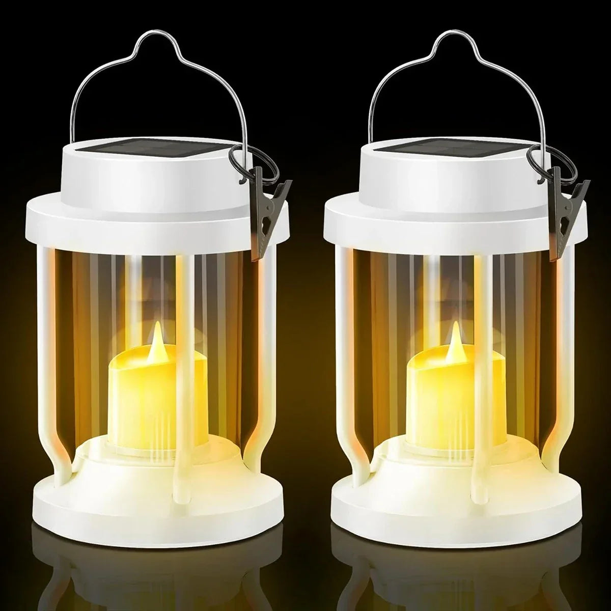 Solar Flameless Candle Lantern Hanging Light | Desfino