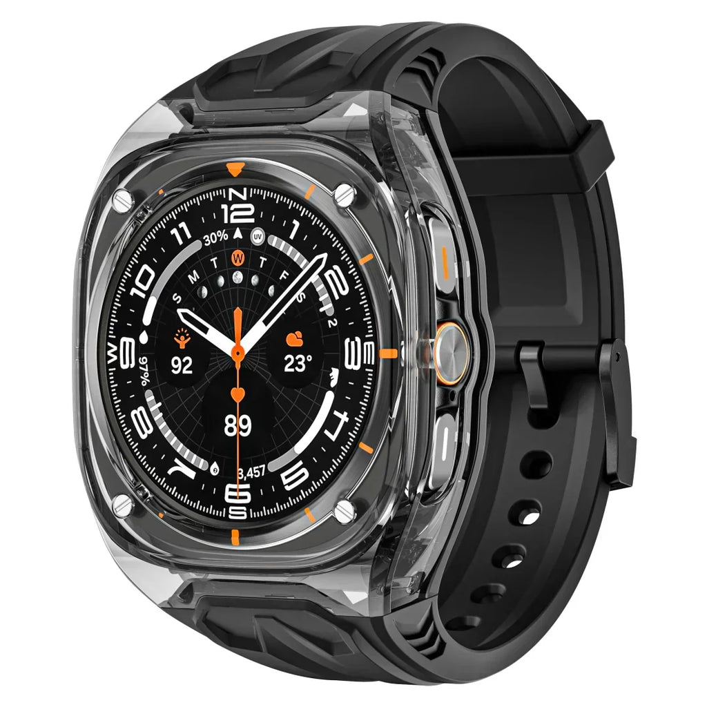 Kit de adaptação Lumeo para Galaxy Watch Ultra — Caixa fina em TPU e bracelete de silicone - Desfino
