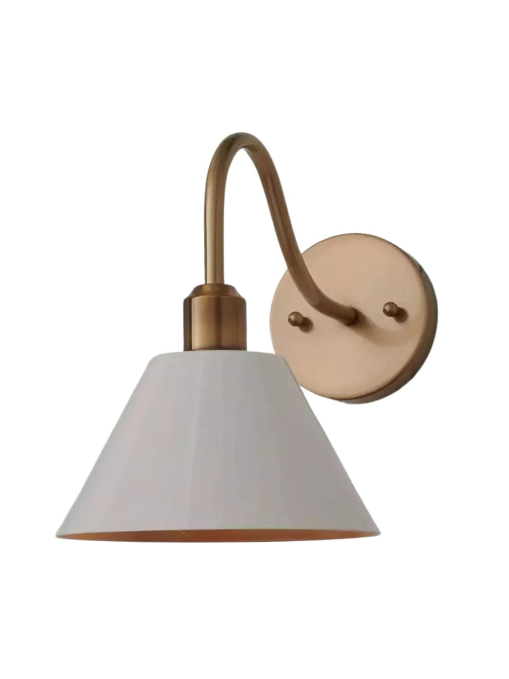 Modern Industrial Tapered Sconce — Clean Metal Wall Light