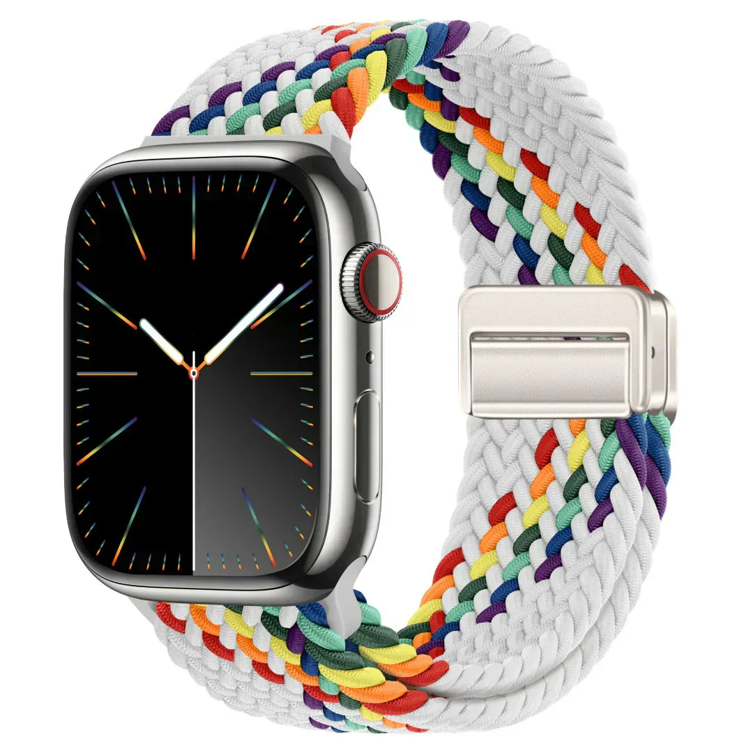 Velora Apple Watch Nylon Magnetic Strap — Adjustable 140–230mm Fit - Desfino