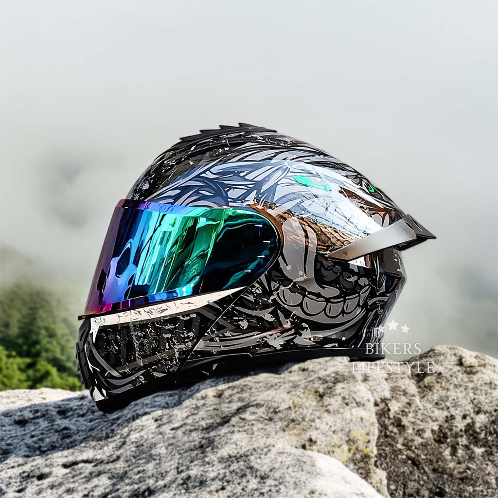 Cască modulară de motocicletă ORZ cu lentilă dublă — DOT/ECE, interior lavabil - Desfino