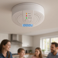 Detetor de monóxido de carbono HomeGuard — Alarme com visor LCD - Desfino