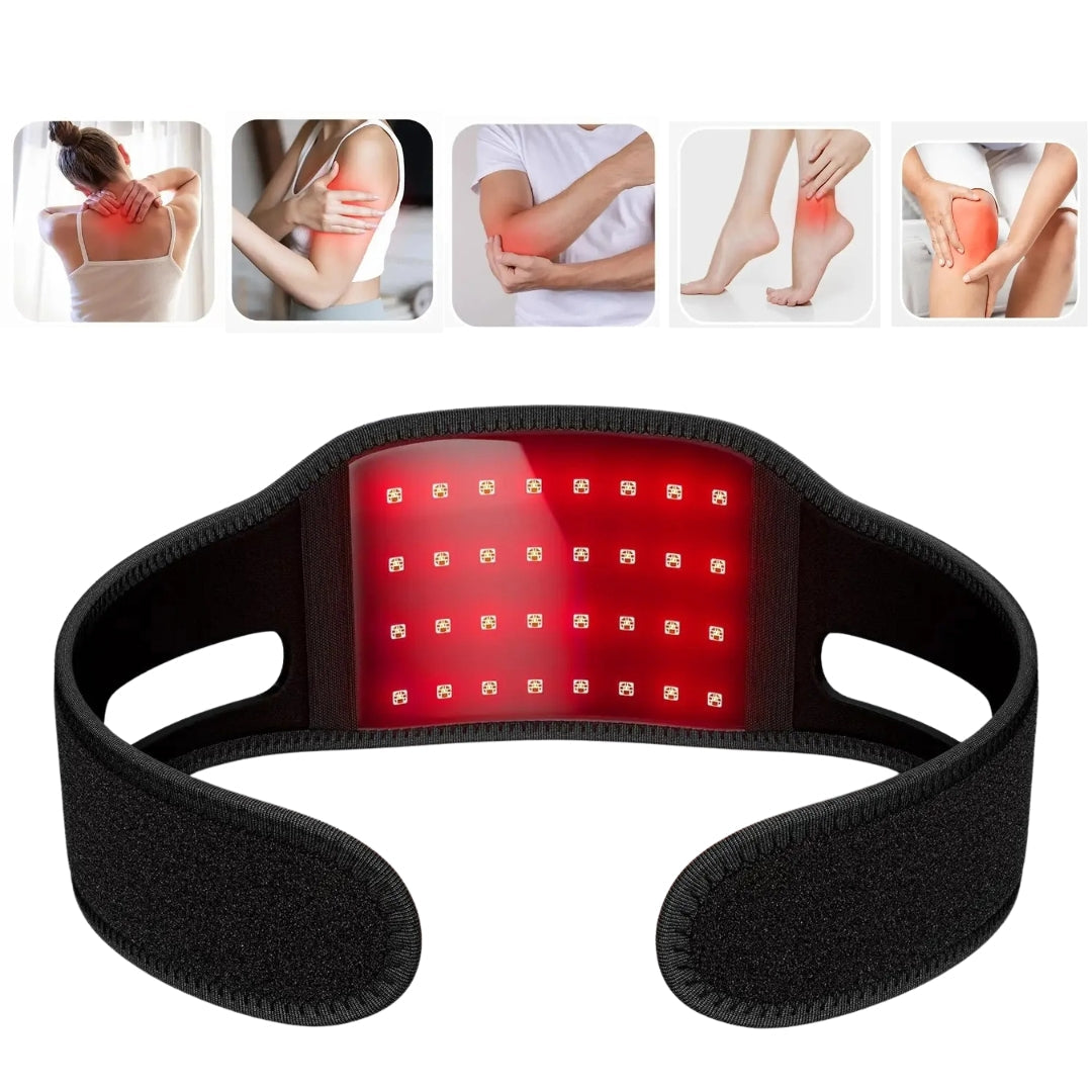 כרית חימום לצוואר באור אדום של NuraTherm — טיפול בעיסוי לשיכוך כאבים | Desfino