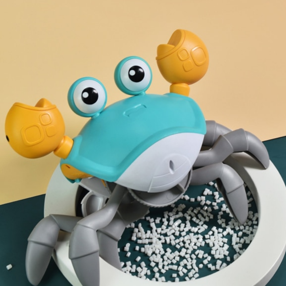 Chodítko s hračkou CrawlCrab pro batolata — pohybové senzory, změna směru - Desfino