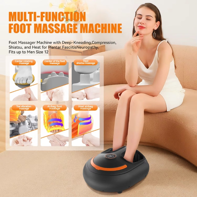 Soluna beheiztes 360-Grad-Fußmassagegerät — 4 Modi, 5 Intensitätsstufen - Desfino