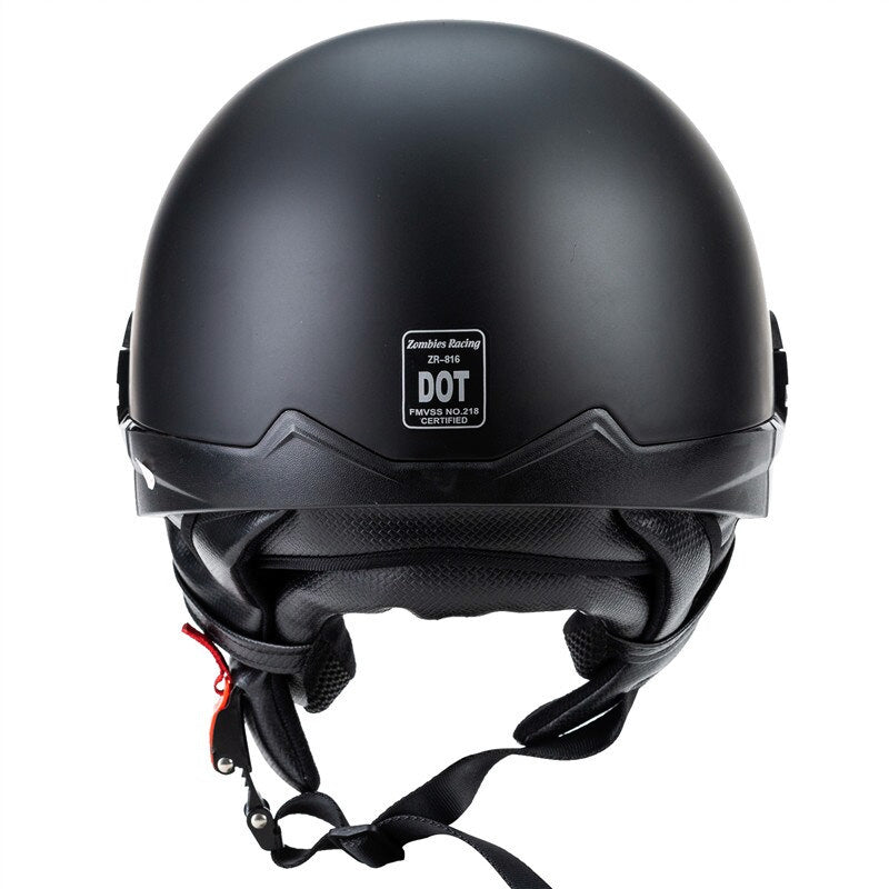 Casque de moto cruiser à visage ouvert, 1080 g — Doublure amovible - Desfino