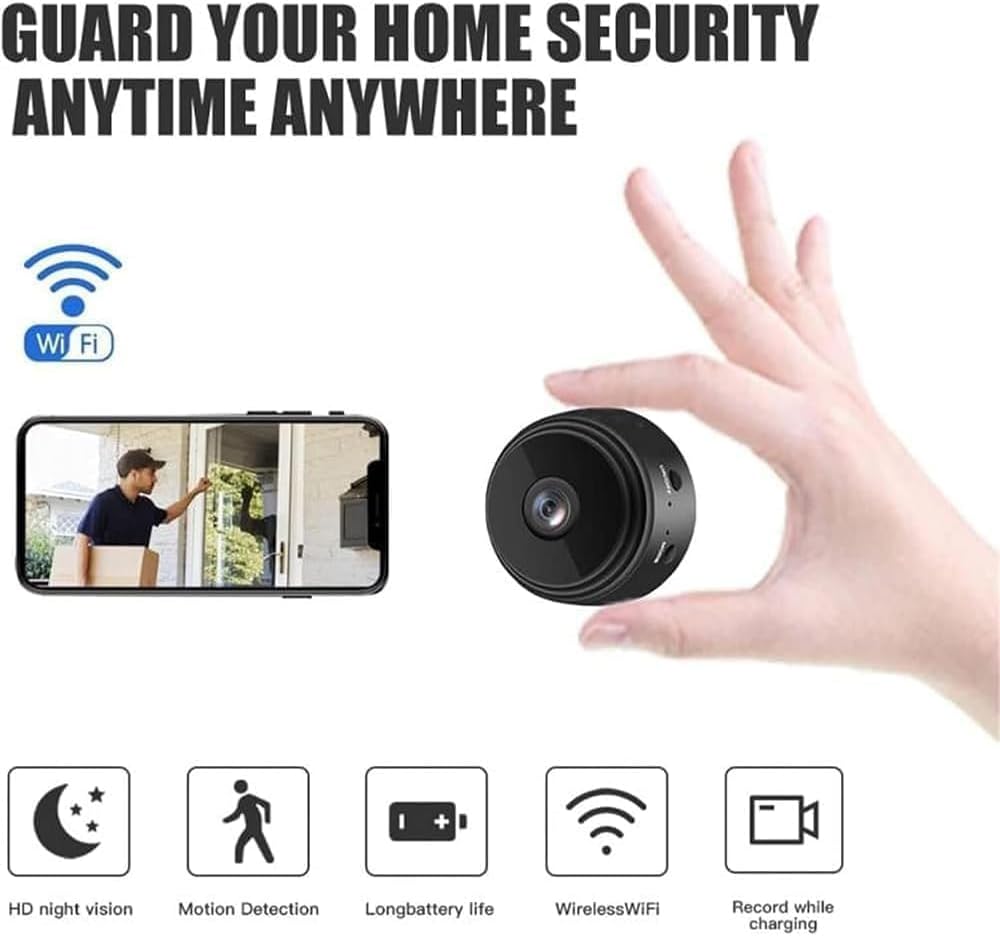 Cameră de securitate Wi-Fi de interior Veyra Mini — design compact - Desfino