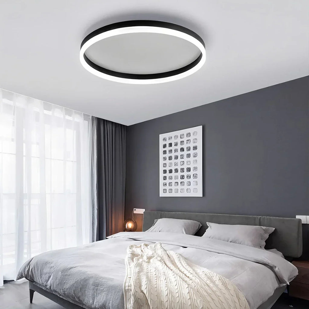 Nordic Circular LED Ceiling Lamp for Bedroom | Desfino