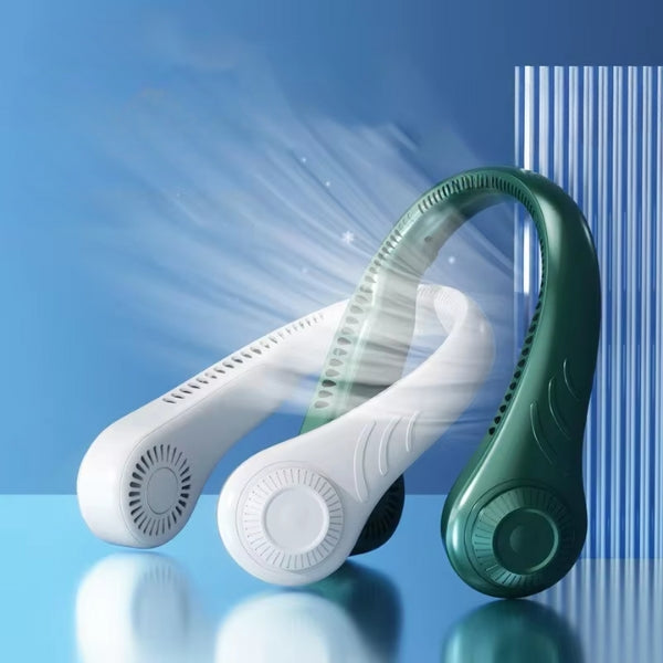 Ventilator de gât reîncărcabil BreezeLoop — fără mâini, baterie de 4000mAh - Desfino