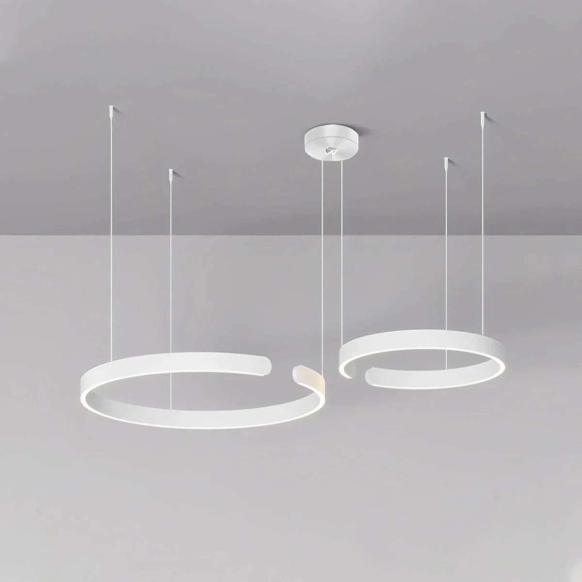 Moderner LED-Ring-Kronleuchter für das Wohnzimmer | Desfino