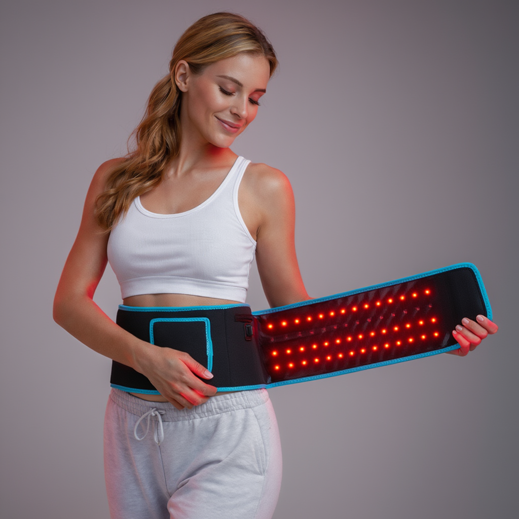 Centură fără fir pentru terapia cu lumină roșie — 126 de LED-uri, 660nm și 850nm - Desfino