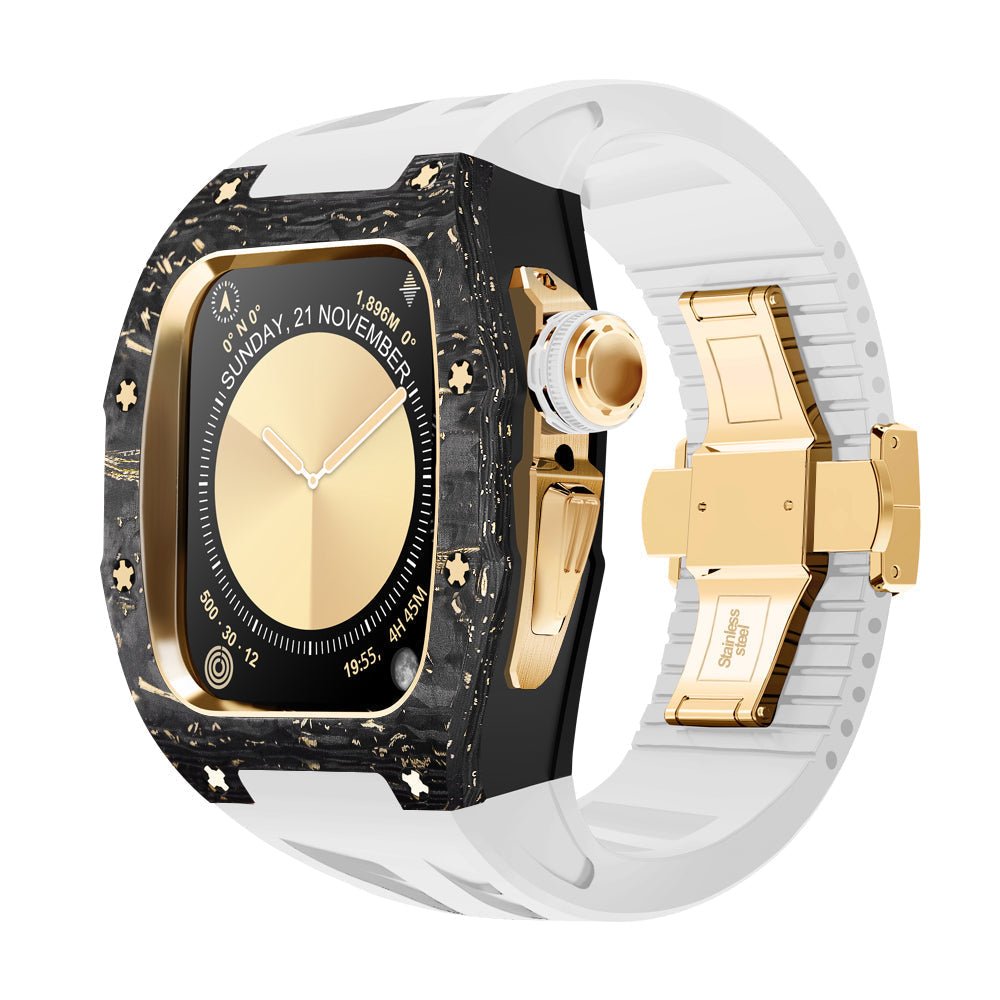 NovaCarb S10 Titanium Carbon Fiber Apple Watch Retrofit Kit - Desfino