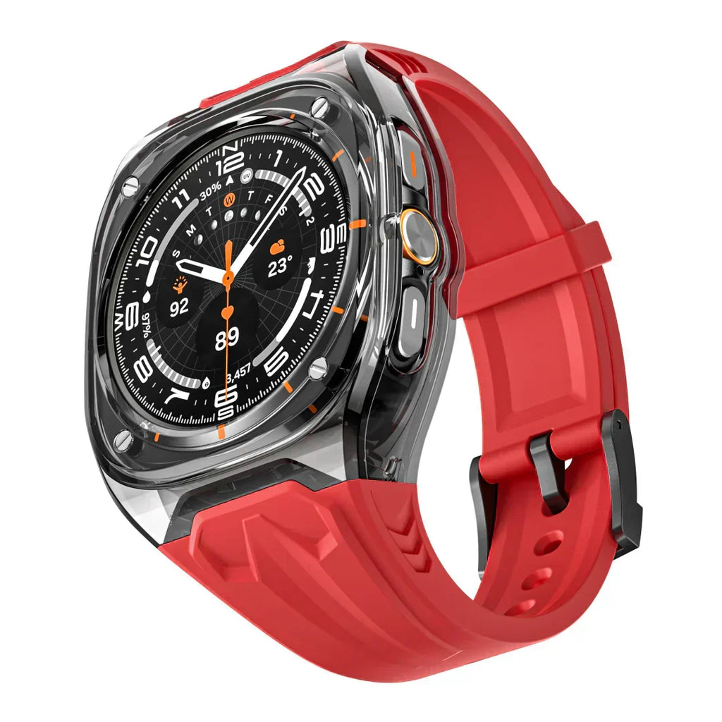 Kit de adaptação Lumeo para Galaxy Watch Ultra — Caixa fina em TPU e bracelete de silicone - Desfino