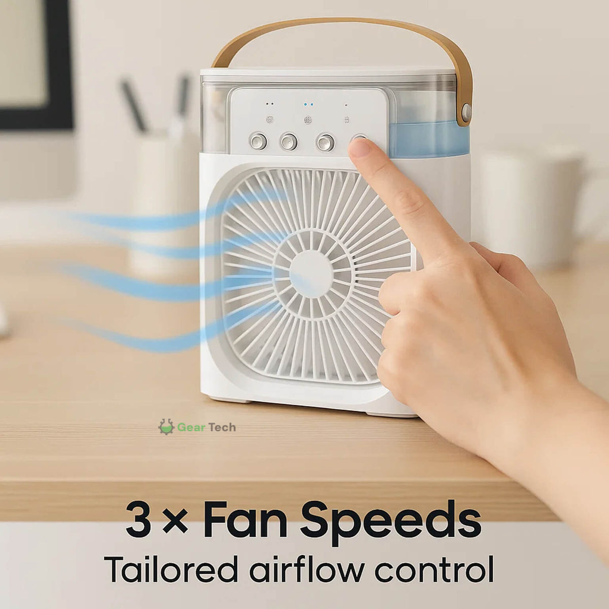 Ochladzovač vzduchu, zvlhčovač a čistička vzduchu AeroBreeze 3 v 1 | Desfino