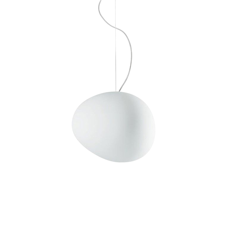 Suspension en verre soufflé à la main LumaVerde — Forme organique sculpturale - Desfino