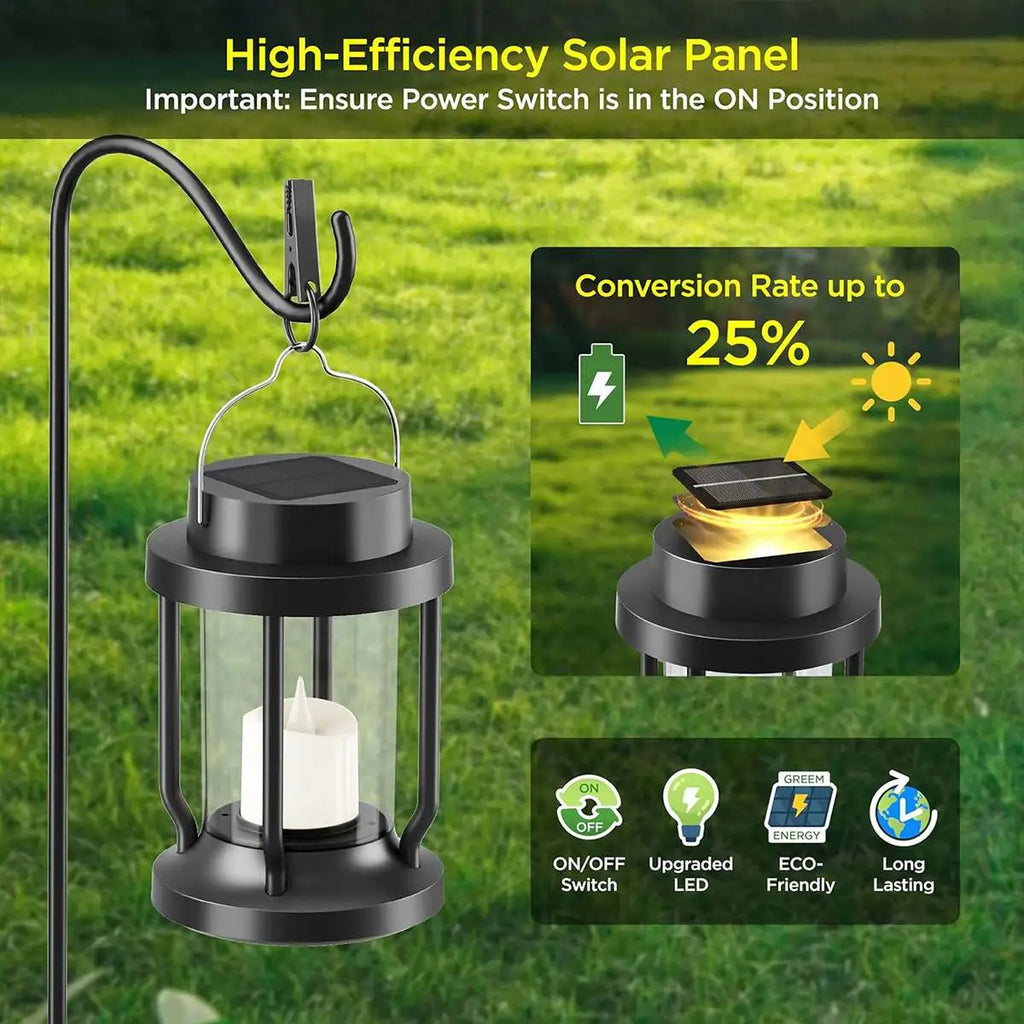 Solar Flameless Candle Lantern Hanging Light | Desfino