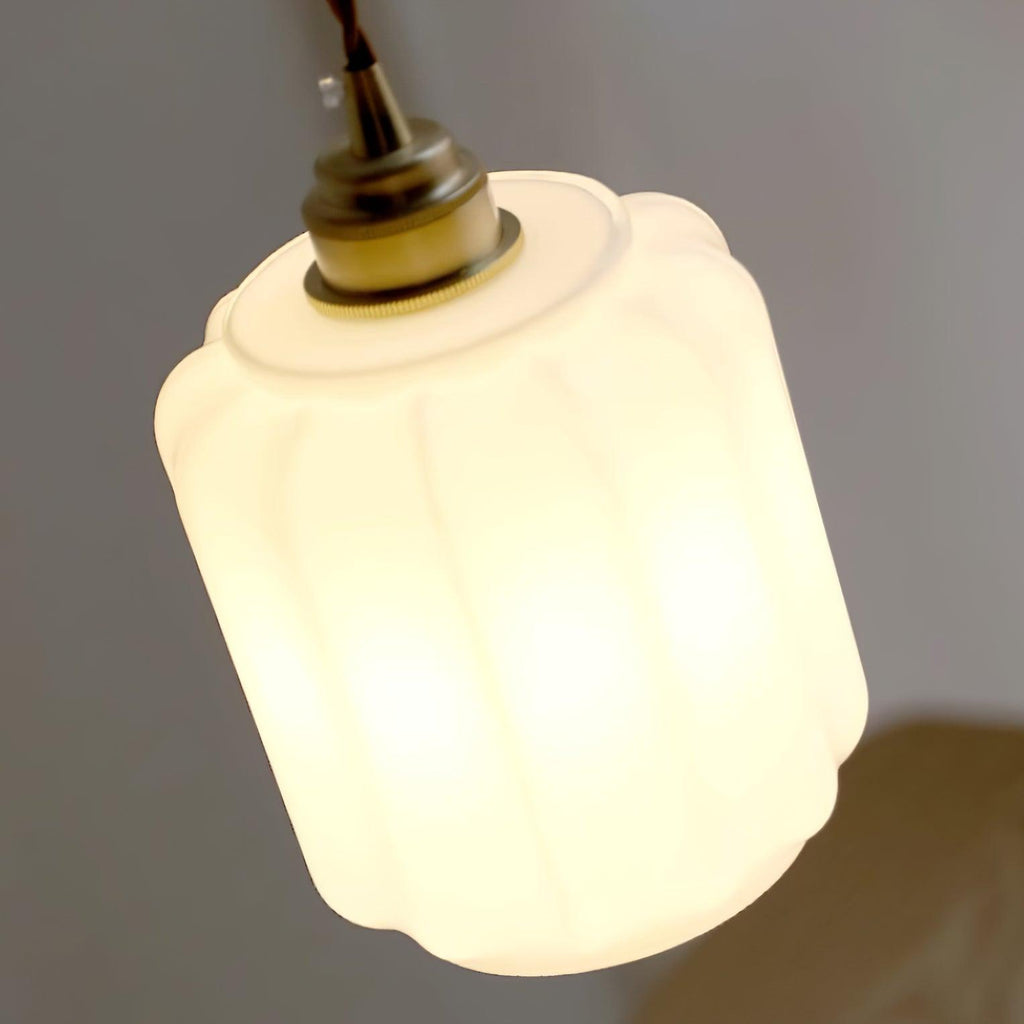 Henry Pendant Lamp — White Glass Shade