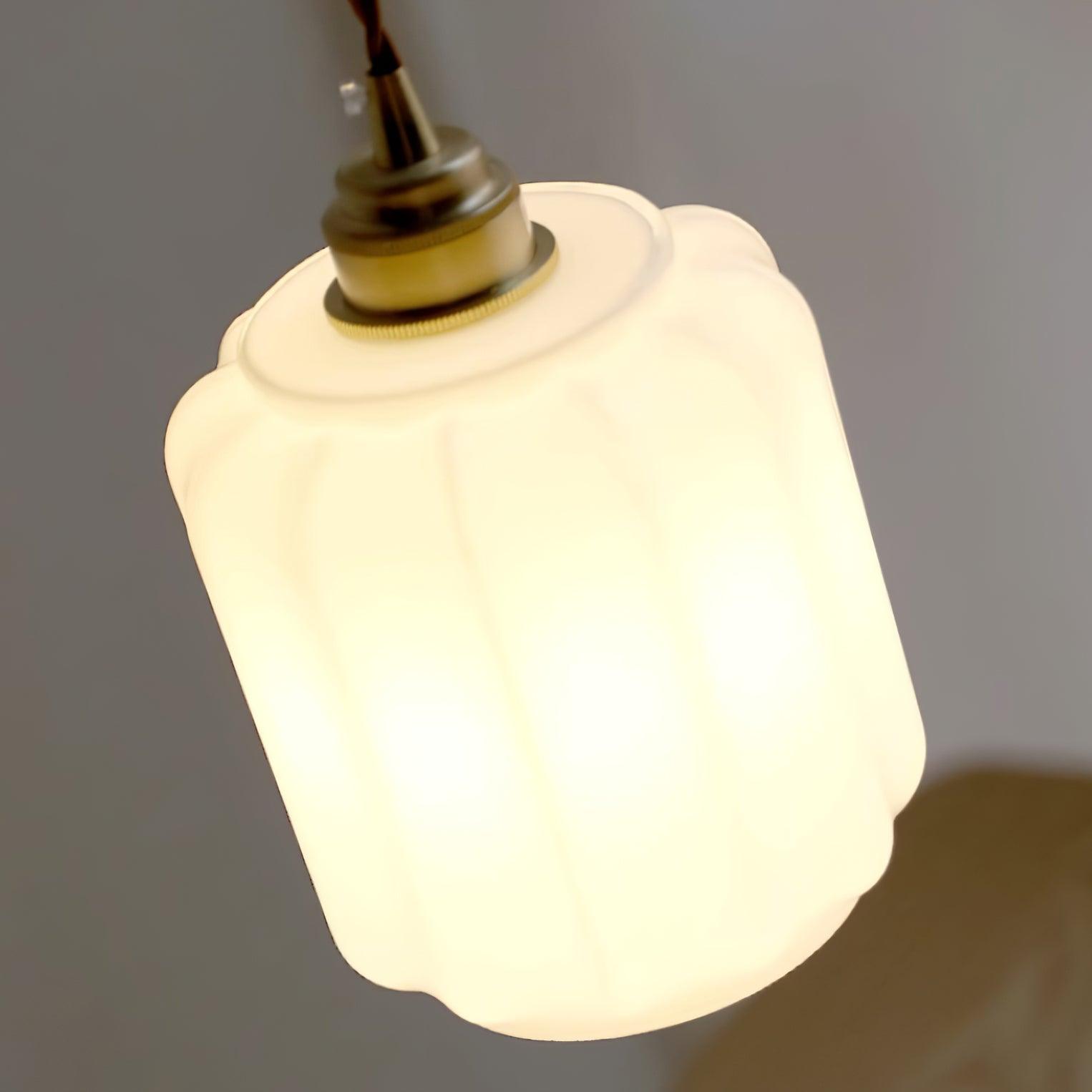 Henry Pendant Lamp — White Glass Shade