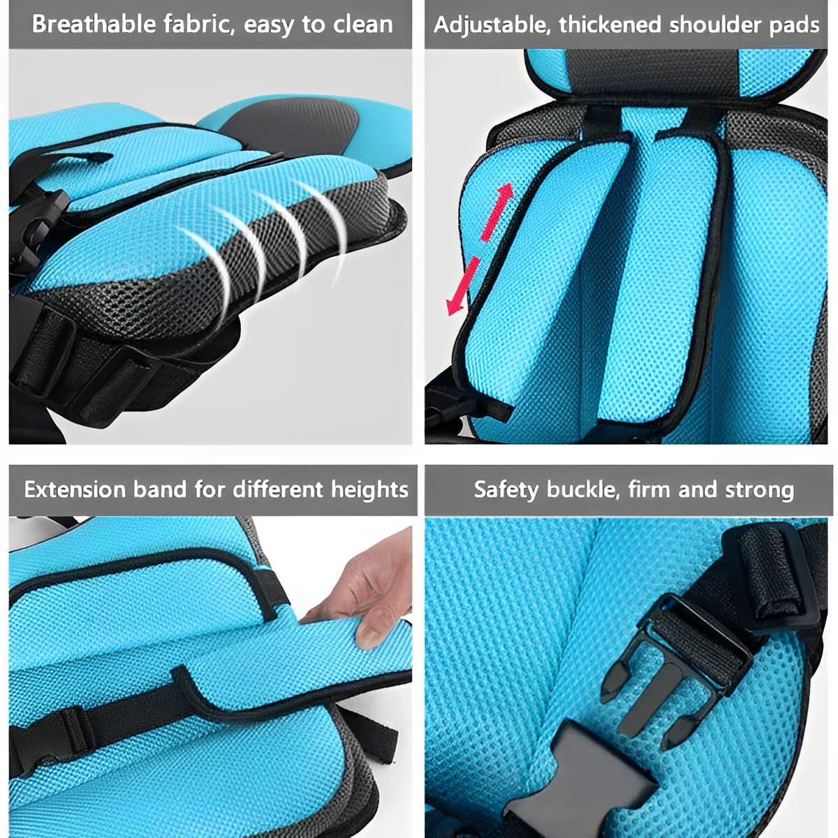 AeroVoyage ベビー用トラベルチャイルドシート — 軽量、折りたたみ式、調節可能 - Desfino