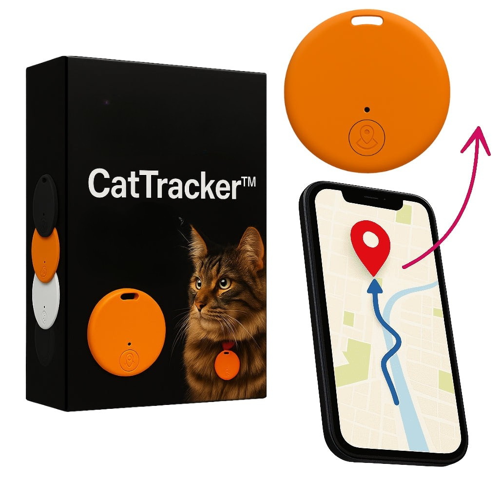 جهاز تتبع GPS للقطط PawTrail — محدد مواقع لحظي مقاوم للماء بوزن 17 g - Desfino