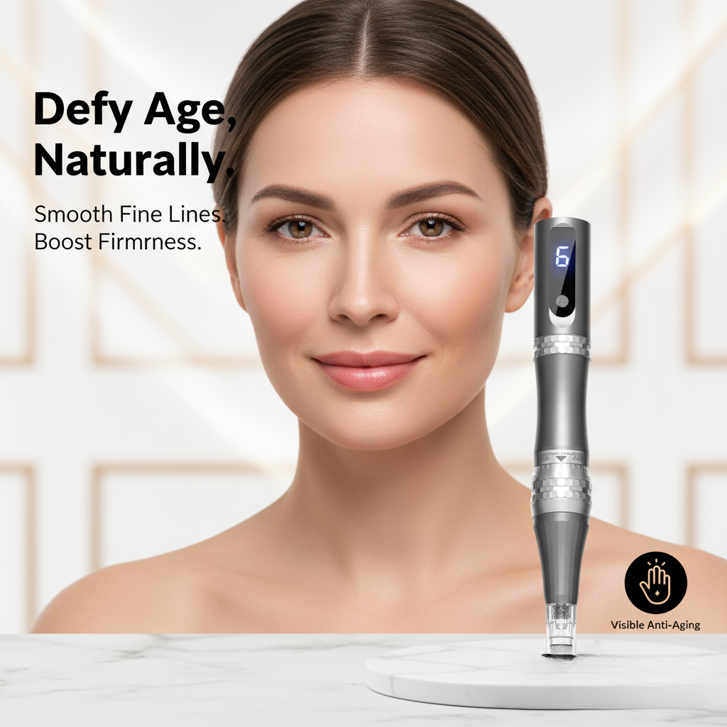 Lápiz recargable de microneedling — cartucho nanoespiral, renovación de la piel - Desfino