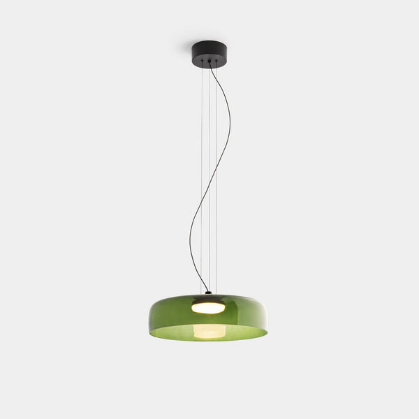 FjordLumen pendellampe i glas — varmt LED-lys, norsk håndværksdesign - Desfino