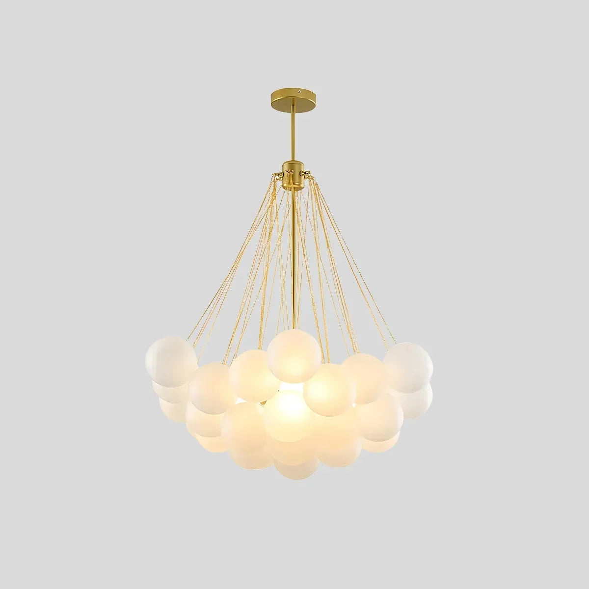 Moderner Kronleuchter aus Bubble-Glas für das Wohnzimmer | Desfino