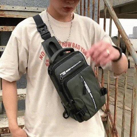 Vodotěsná crossbody taška AeroCarry — prostorné přihrádky - Desfino