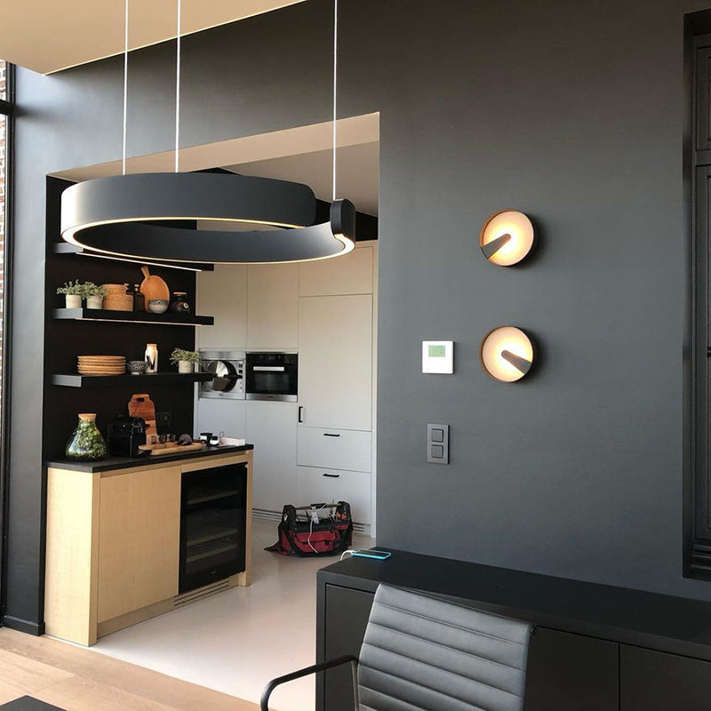Candeeiro Suspenso LED Redondo LumaCircle — Design Moderno Ajustável - Desfino