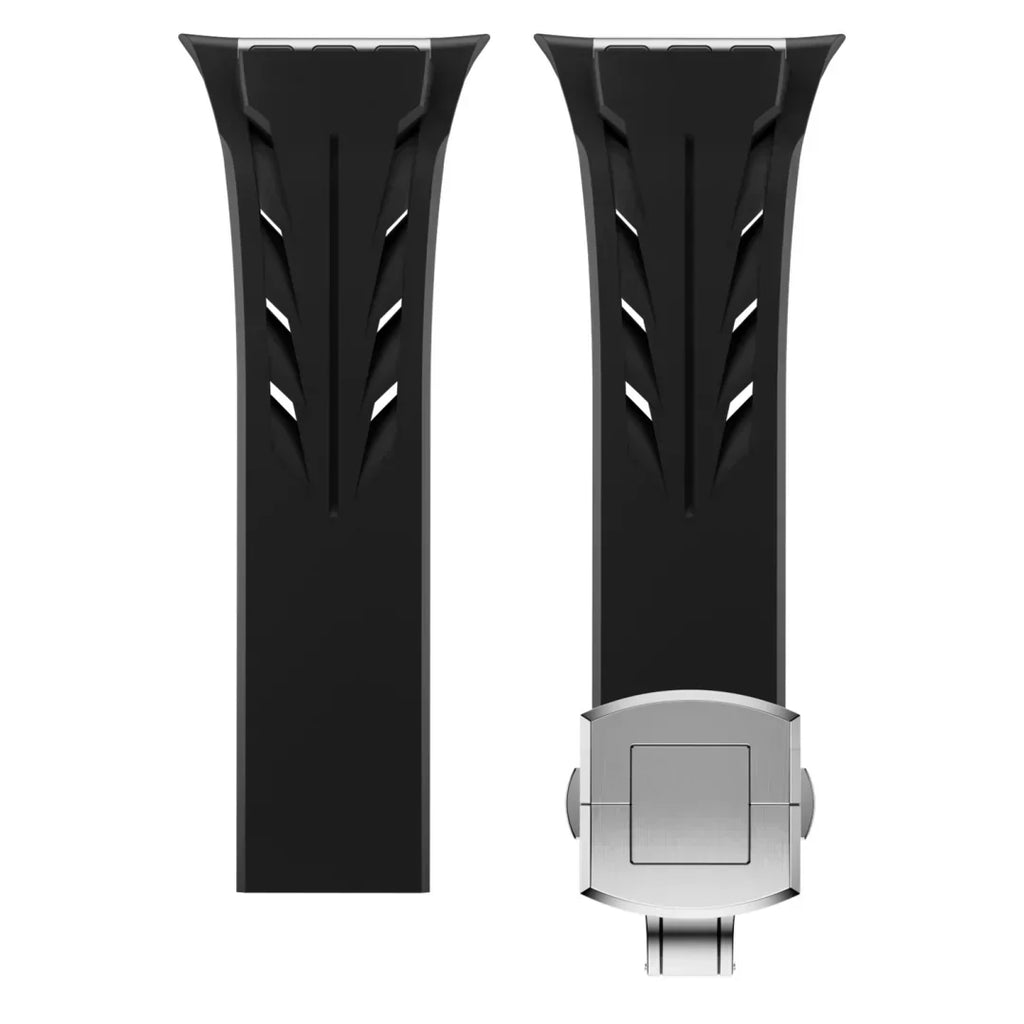 Αθλητικό λουράκι Apple Watch από καουτσούκ FKM Liora — Διαπνέον, πεταλούδα-κούμπωμα - Desfino