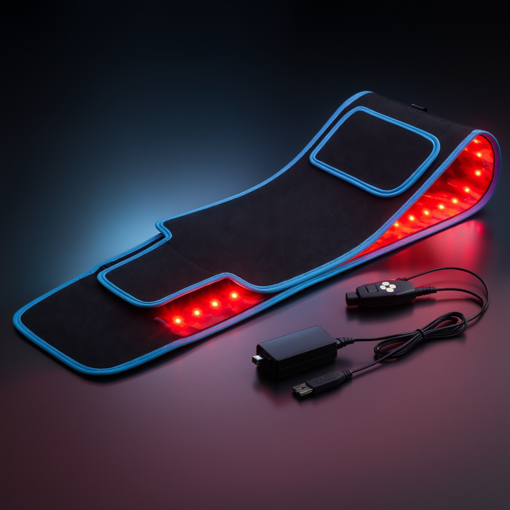 Centură fără fir pentru terapia cu lumină roșie — 126 de LED-uri, 660nm și 850nm - Desfino