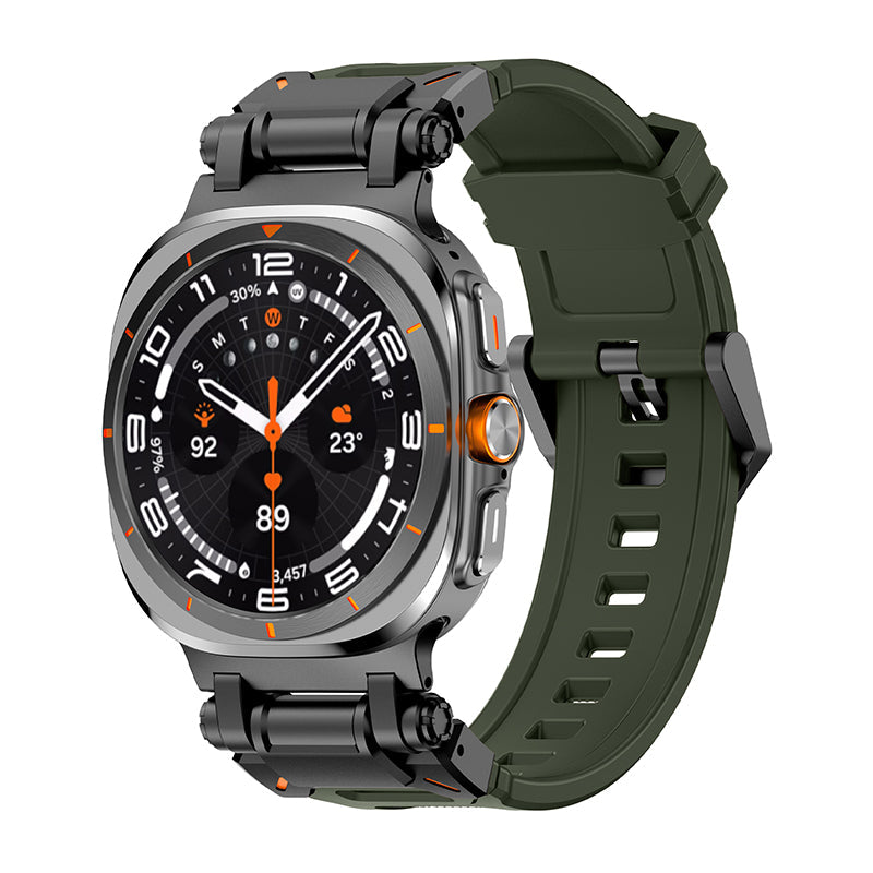Navigator FKM-armband - Samsung Watch Ultra 47 mm, 140–230 mm, stiftspänne - Desfino