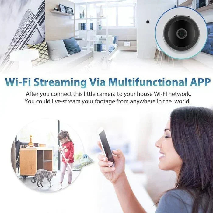 Nextri mini magnetisk trådløst kamera — 1080P HD-fjernvisning via WiFi - Desfino