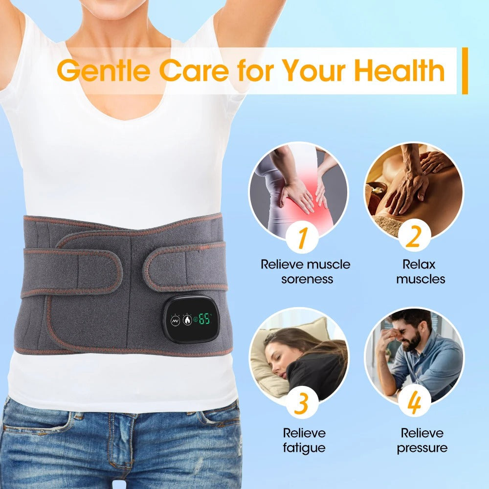 NovaFlex Heated Back Support Belt — Pain and Cramp Relief - Desfino