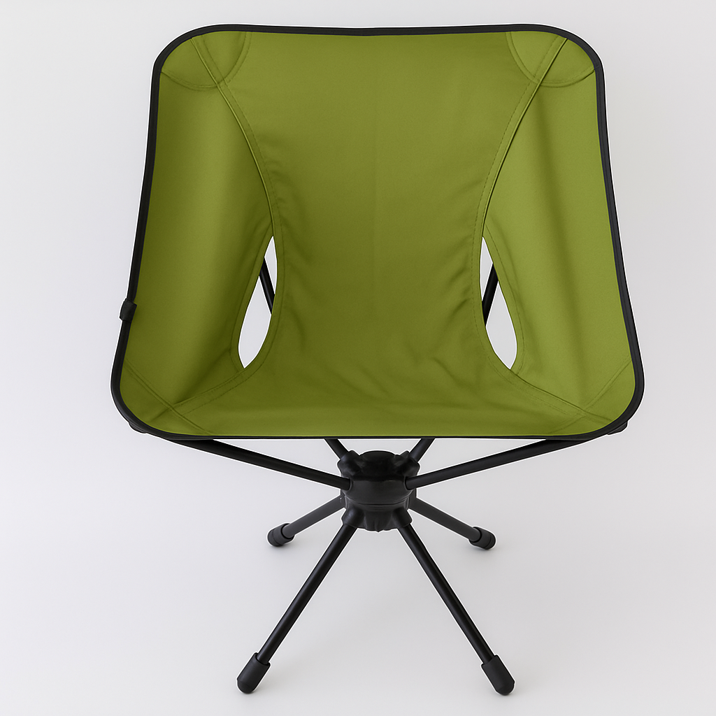 Silla de camping giratoria SwiftGlide 360° — Asiento giratorio para exteriores | Desfino