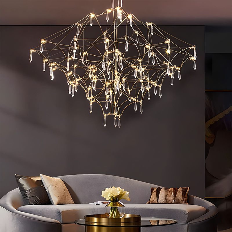 Adjustable Large Creativity Crystal Chandelier | Desfino