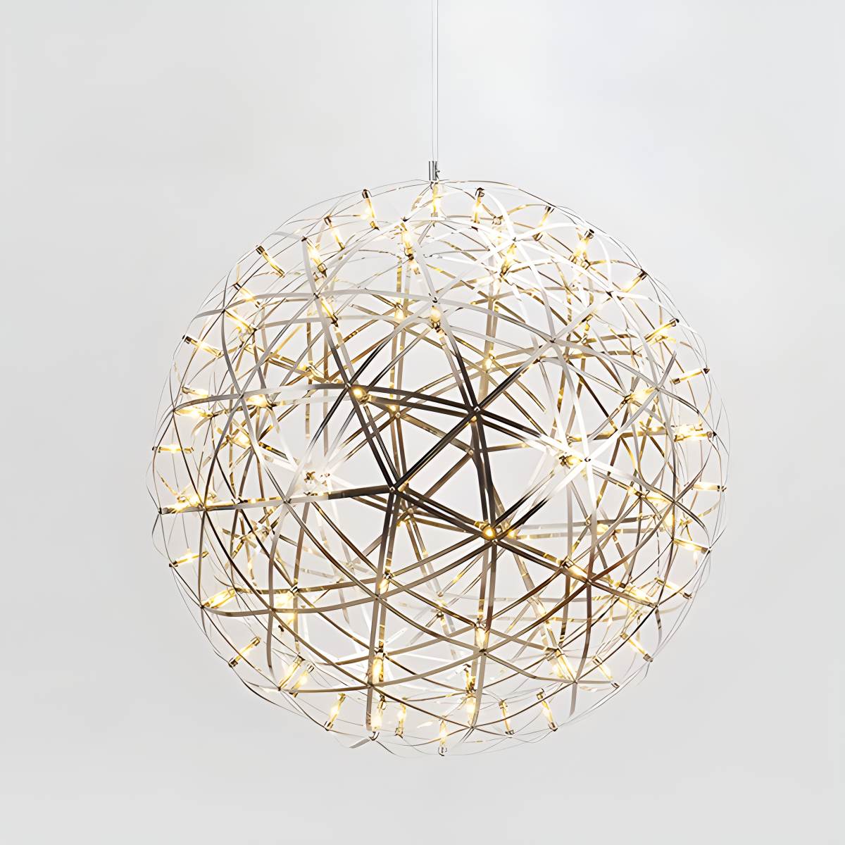 Silver Fire Ball Pendant Light for Dining Room | Desfino