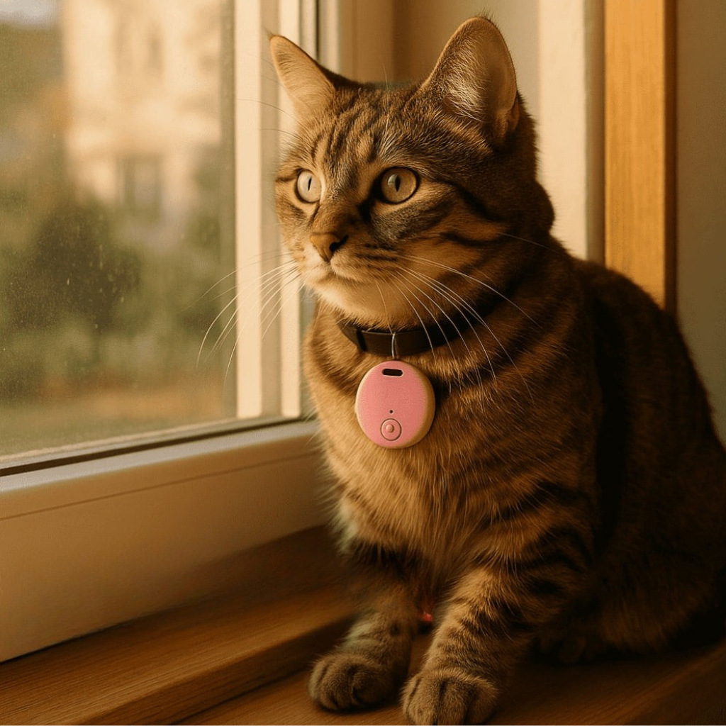 جهاز تتبع GPS للقطط PawTrail — محدد مواقع لحظي مقاوم للماء بوزن 17 g - Desfino