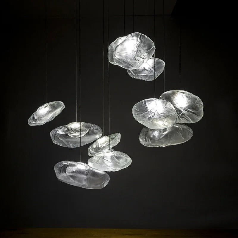 Luminara Cascade-lysekrone — aluminiumsramme, integrert LED 3000K–6000K - Desfino