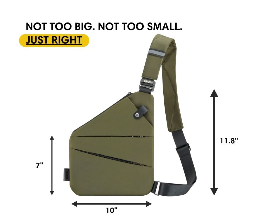Slim Anti-Theft Travel Bag — Front Carry, Hidden Zippers, Storage - Desfino