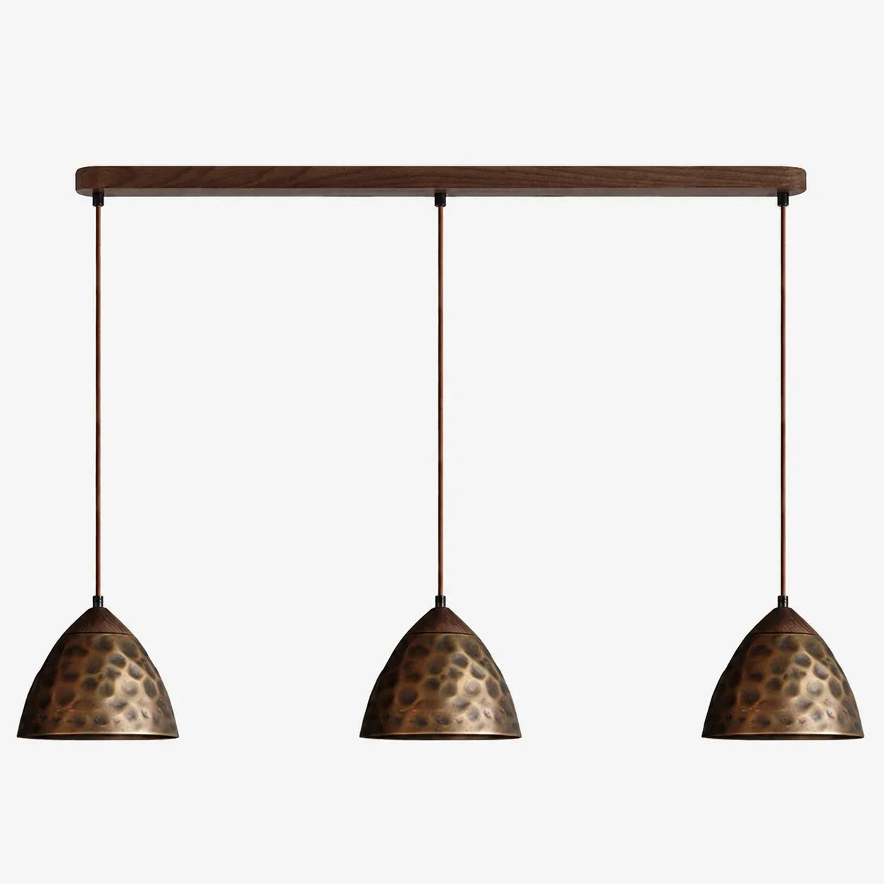 Industrial Hammered Copper Pendant Light