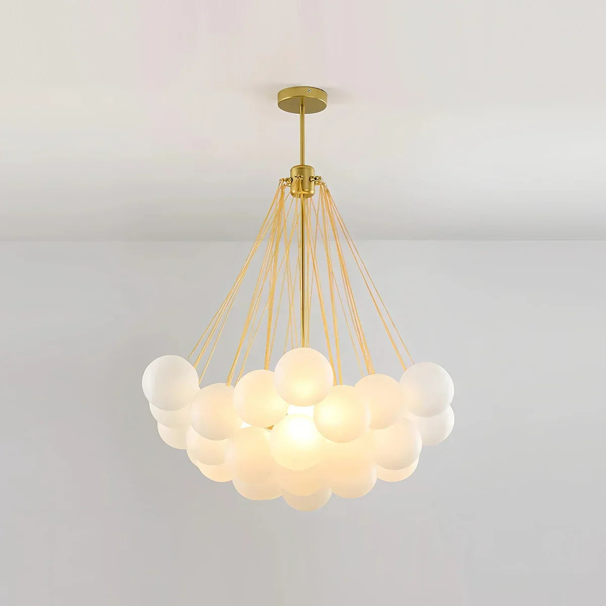 Moderner Kronleuchter aus Bubble-Glas für das Wohnzimmer | Desfino